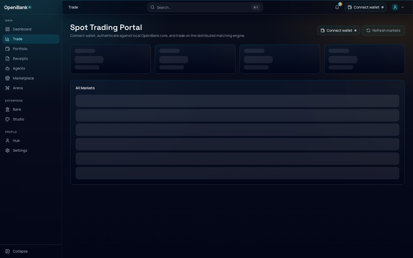 Trade screenshot